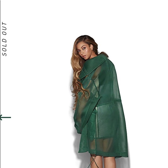 Ivy Park Mesh Jacket (Dark Green) - Picture 3 of 6